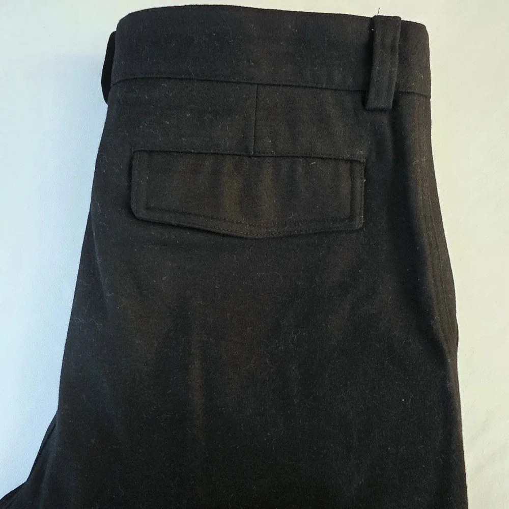 Banana Republic Men Black Wool Blend Dress Pants Trousers Pockets Size 33X29